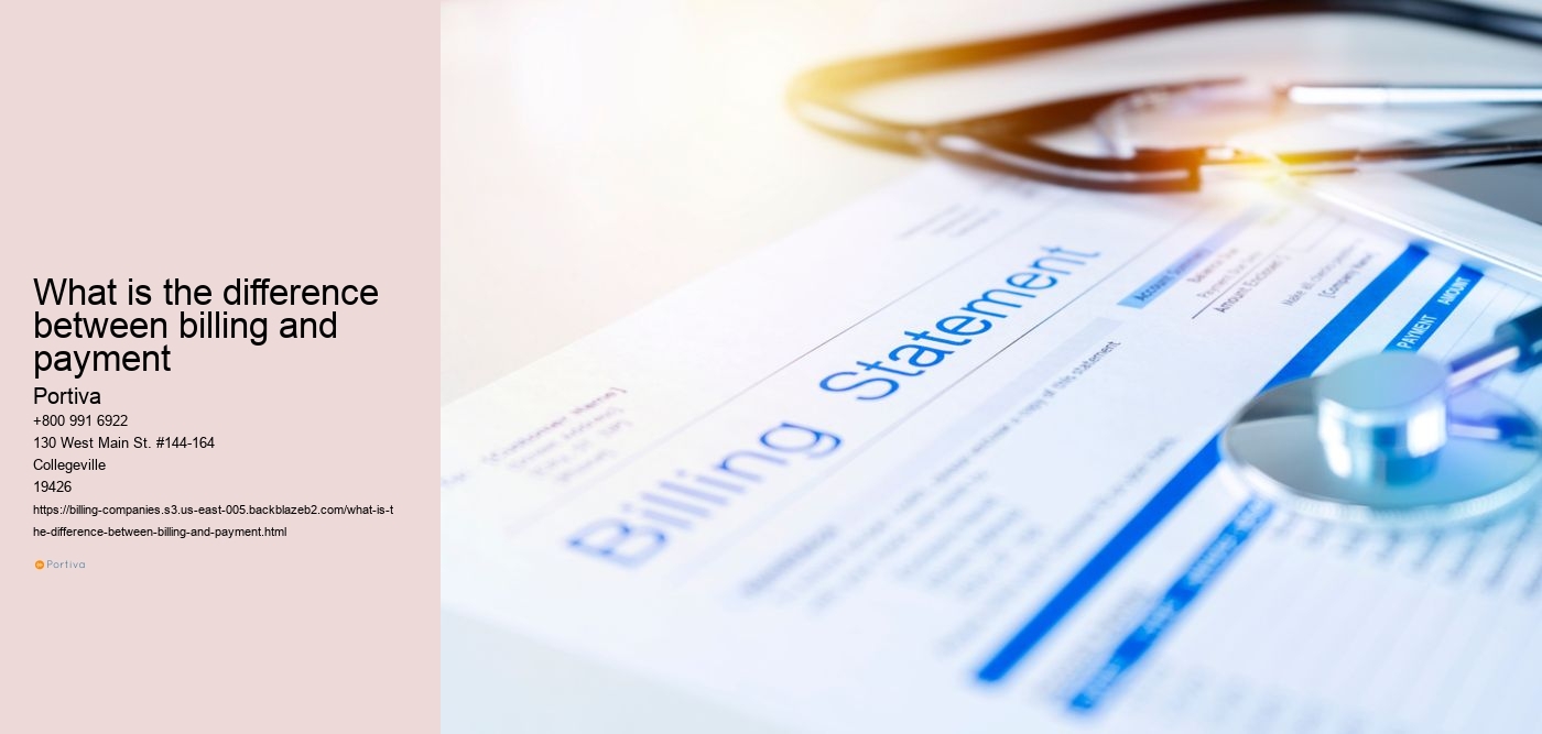 What is the difference between billing and payment